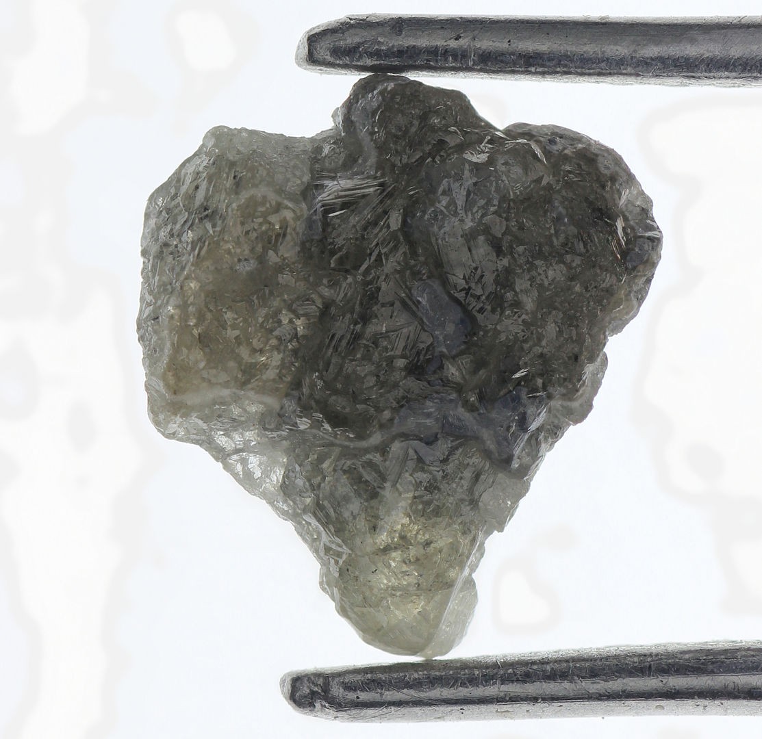 Raw Natural Loose Grey 1.9 Carat 9.37×8.63×3.91MM Rough Diamond