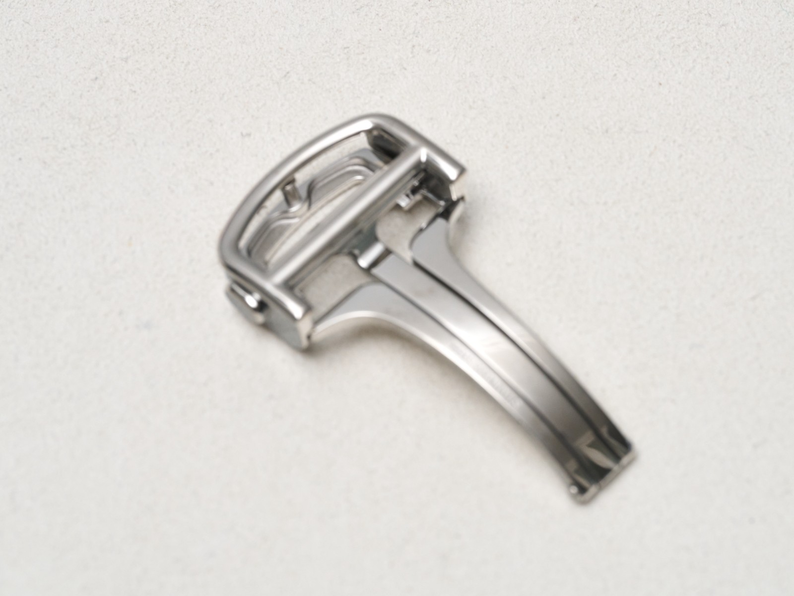 Cartier Deployment Buckle Clasp 18mm Fold Over Button Stainless Steel Genuine