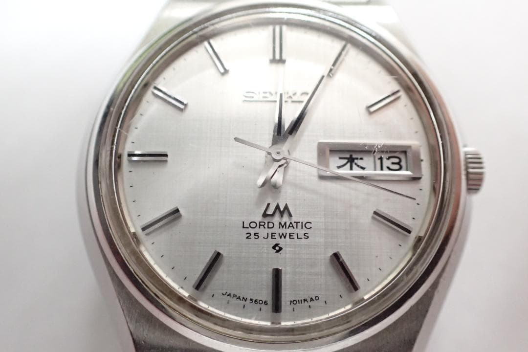 SEIKO LORD MATIC LM 5606-7010 Men’s Wristwatch Stainless Band From Japan