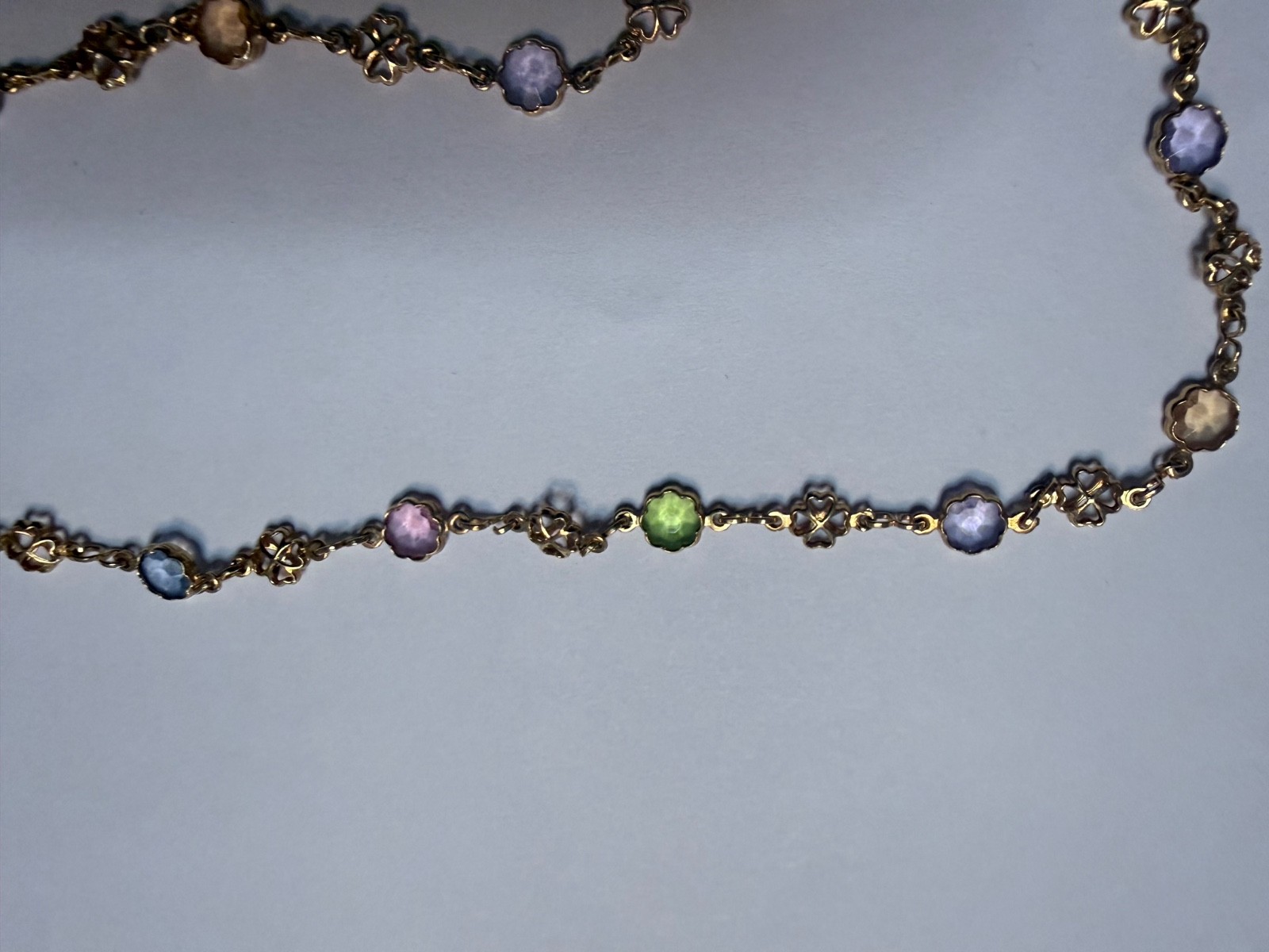 Gold Tone Weave Link Woven 6 in – 14 in Necklace AA#5