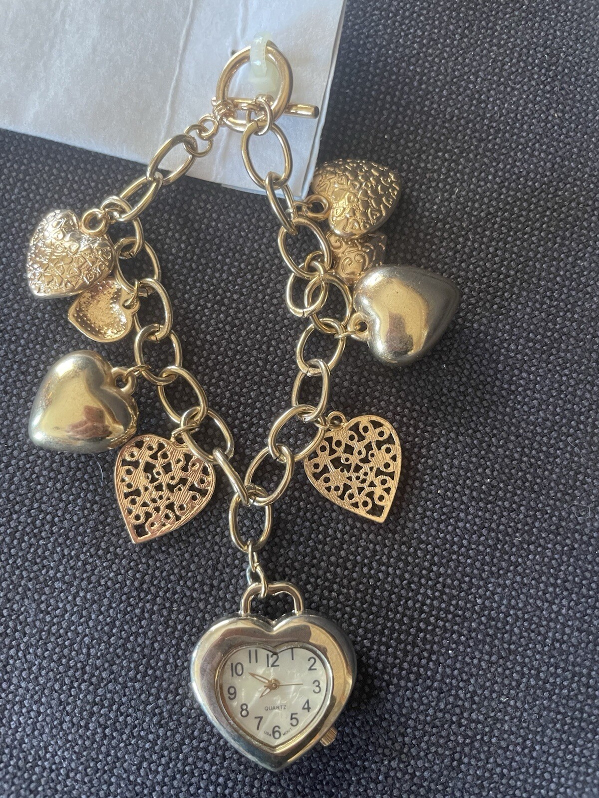 Heart Charm Bracelet W/heart Watch See details (J-12)