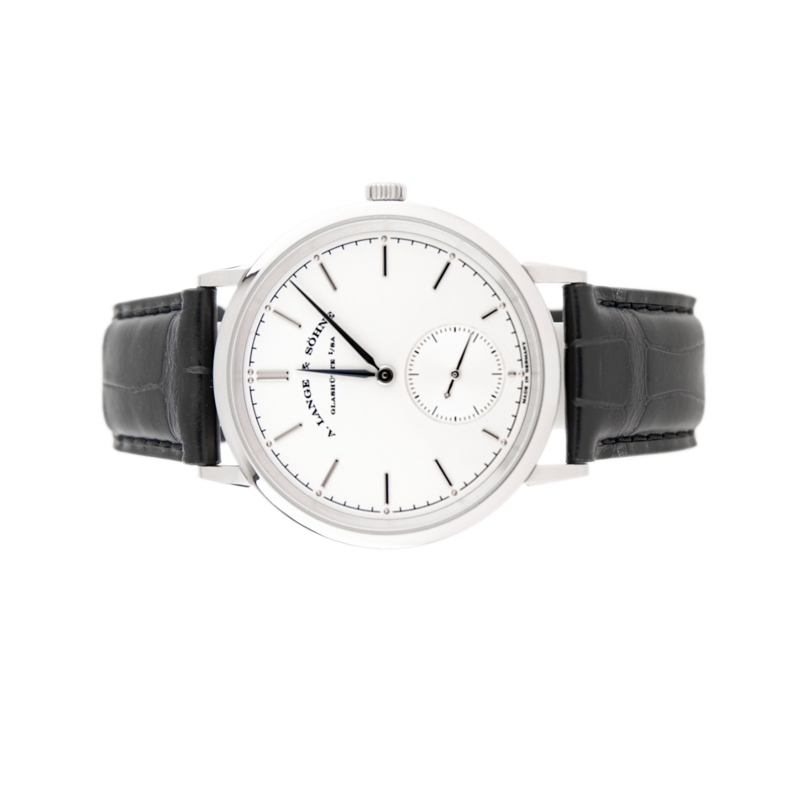 A. Lange & Sohne Saxonia Automatic White Gold Silver Dial 38.5mm 380.026