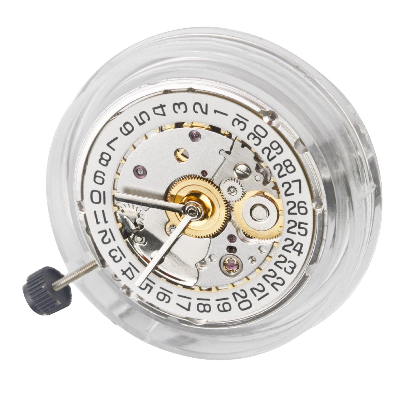 White Retro Clone 25 Jewels Automatic Watch Movement For ETA 2824 2824-2 E