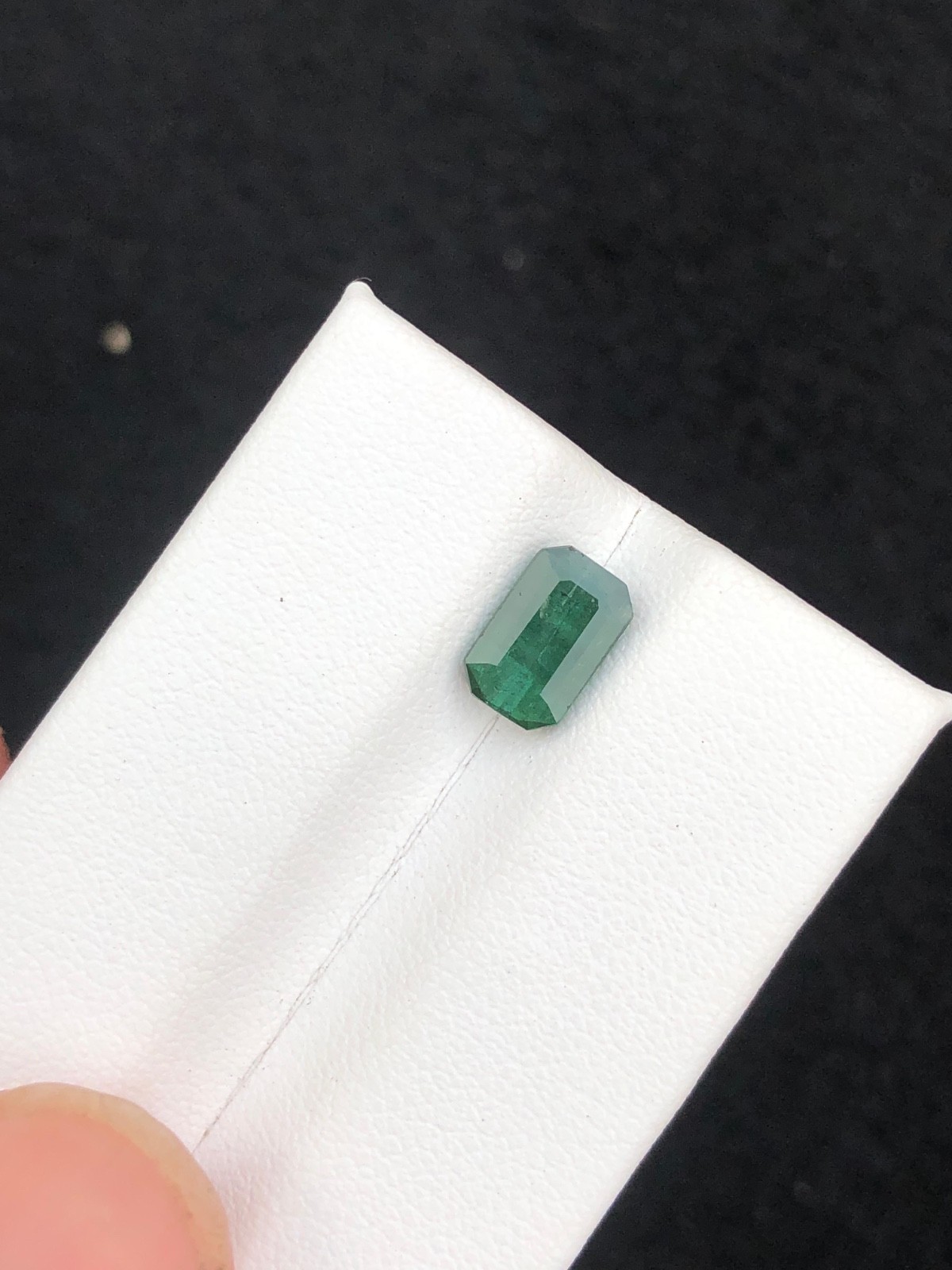1.60 Carat Natural Cut Tourmaline Emerald Shape loose Gemstone from Afghanistan.