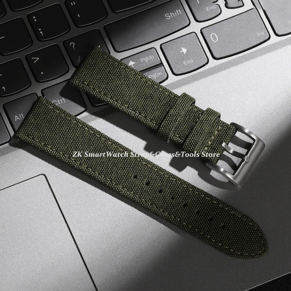 Quick Release Sailcloth Watch Band 18 20 22MM Nylon Fabric Watch Strap Men Women