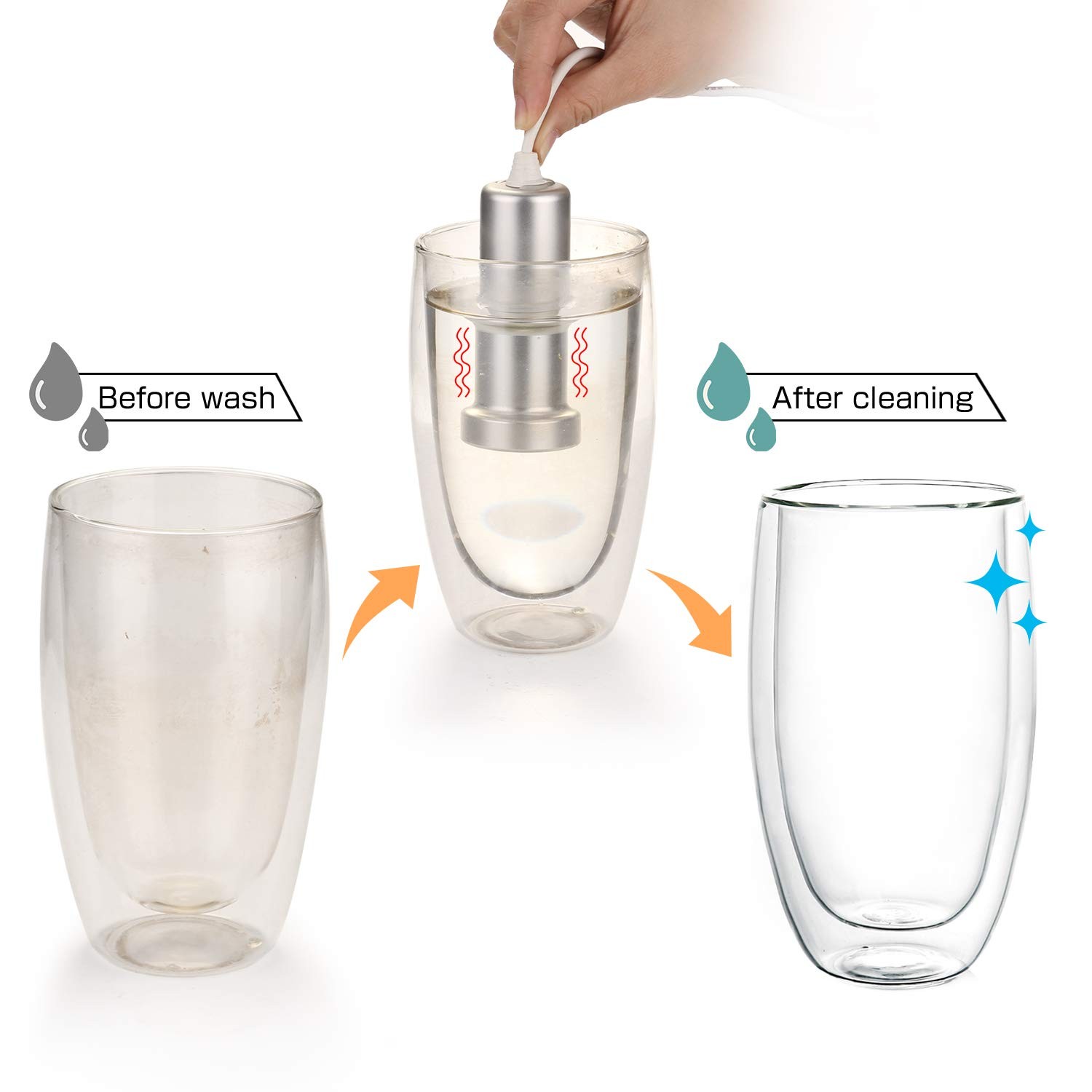 Jewelry Cleaner Machine,Portable Household Ultrasonic Eyeglass Cleaner, Profe…