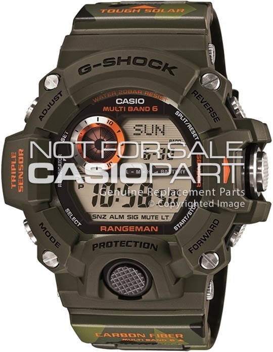 RARE CASIO Original G-SHOCK Green Band and Bezel GW-9400CMJ-3 Strap GW-9400CMJ