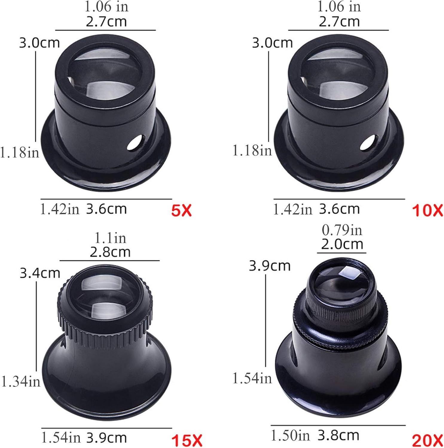 10X Eye Loupe Magnifier Magnifying Jeweler Repair Jewelers Tool