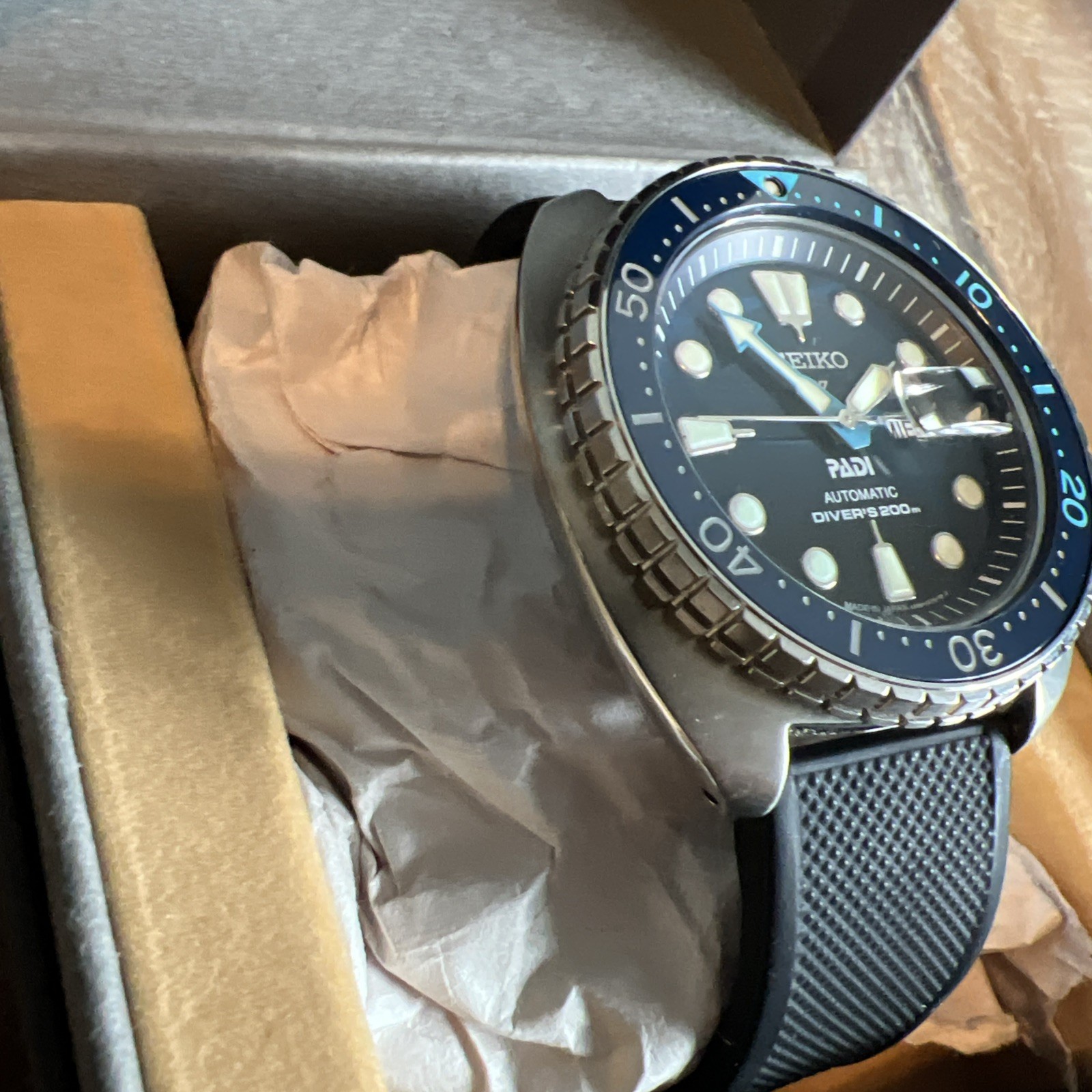 Seiko SRPK01 Prospex Turtle Padi Diver’s Automatic Watch Special Edition