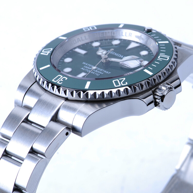 Heimdallr Sharkey Sub NH35A Dive 300M Automatic Watch C3 316L 40.5mm Cyclop Date