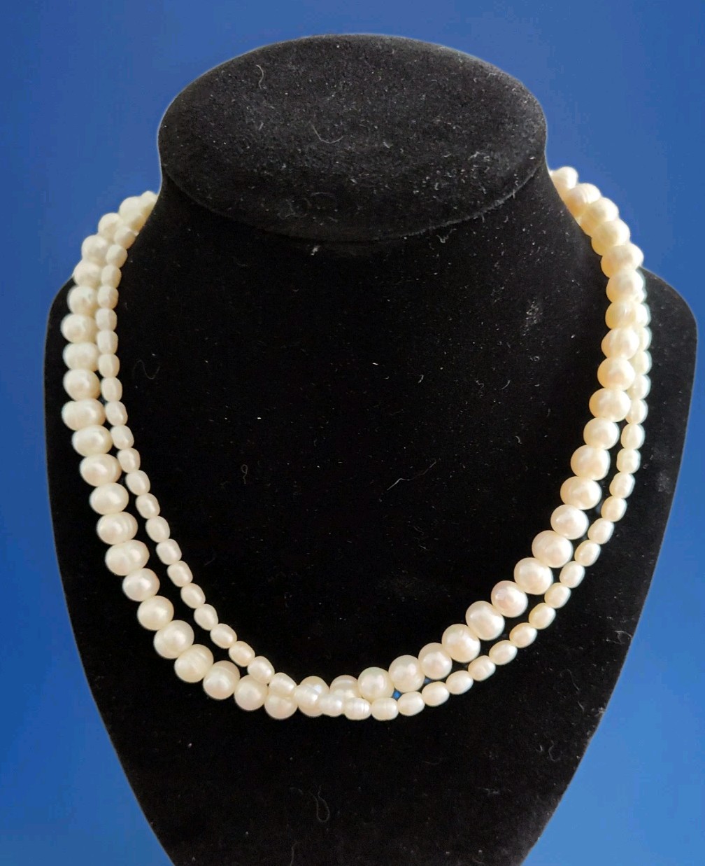 Lot 10 Assorted Genuine Pearl Necklaces – White Gray Brown – 2 With 925 Clasps