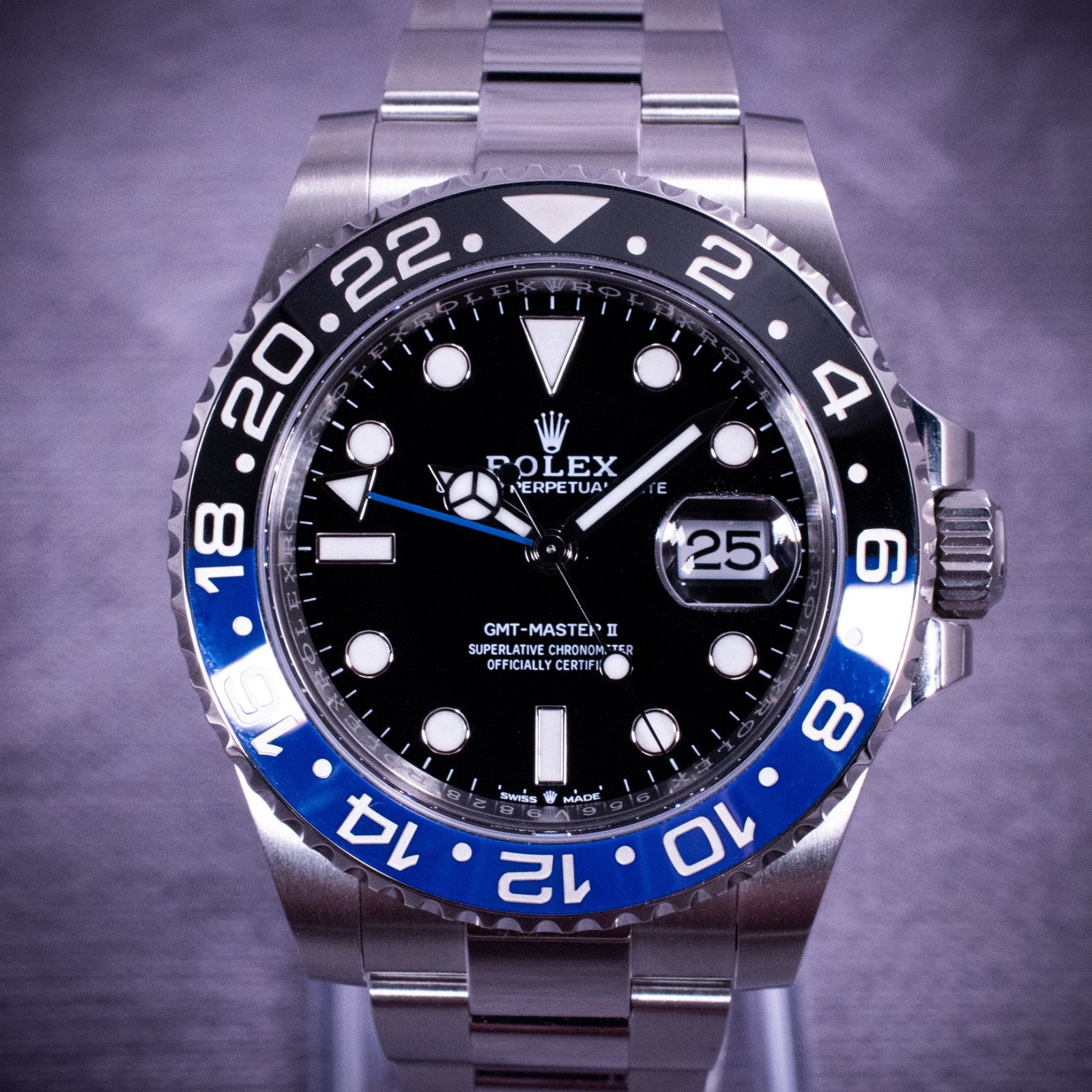 Rolex GMT-Master II Batman 40mm, Ref. 126710BLNR with B&P