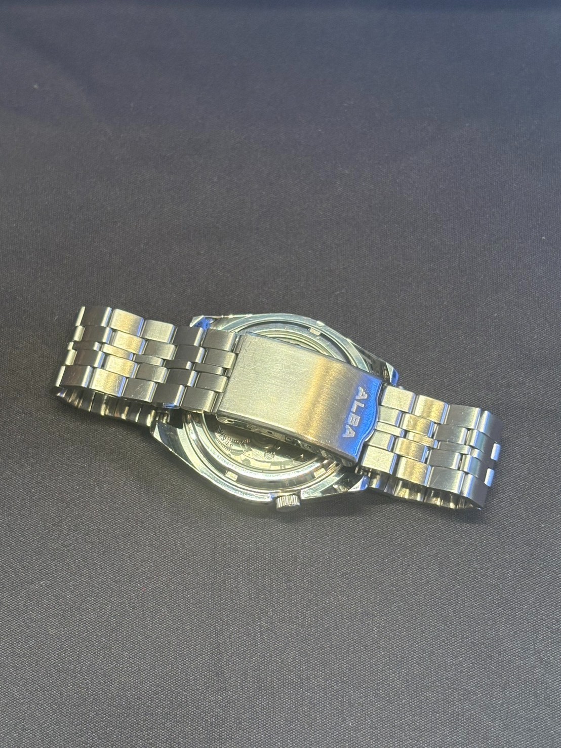 Seiko 5 Automatic 21 Jewels 7S26-01V0 Blue Sunburst Day-Date Men’s Watch