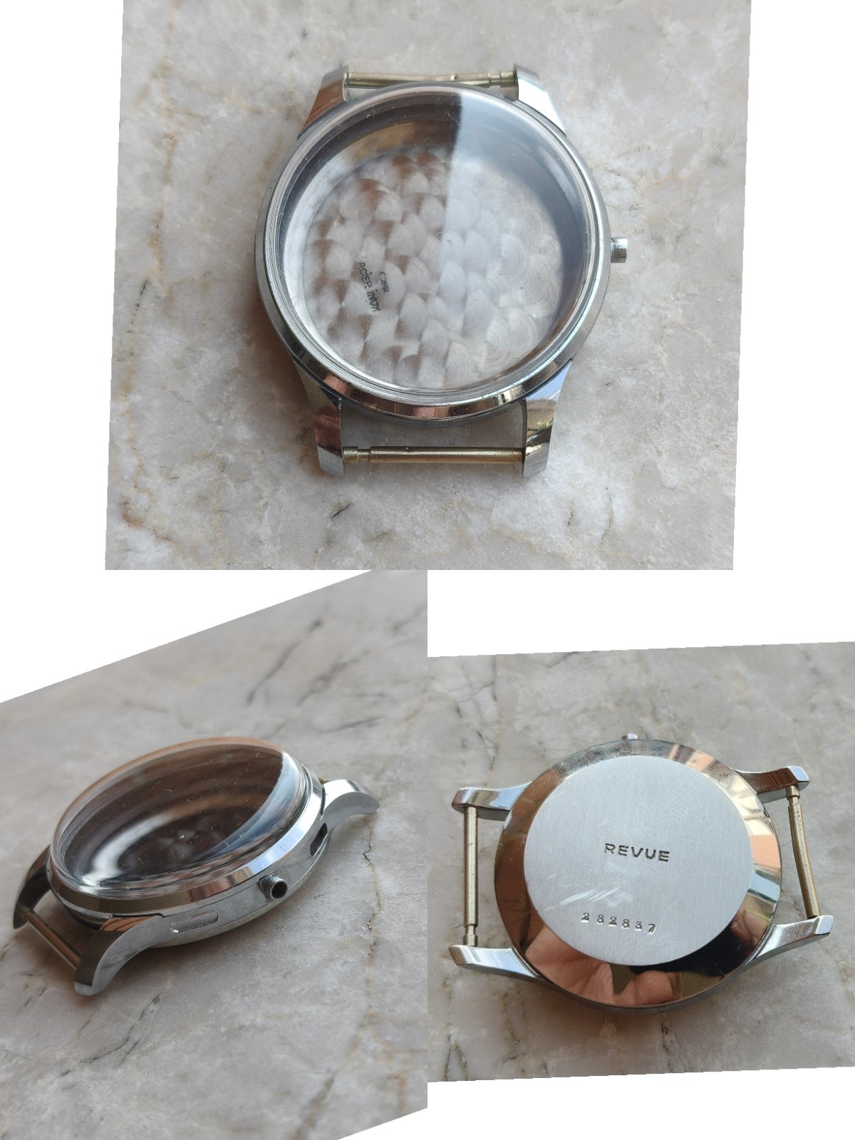 60s REVUE CHRONOGRAPH VINTAGE WATCH CASE WATCH CASE CHRONOGRAPH WATCHES 38mm
