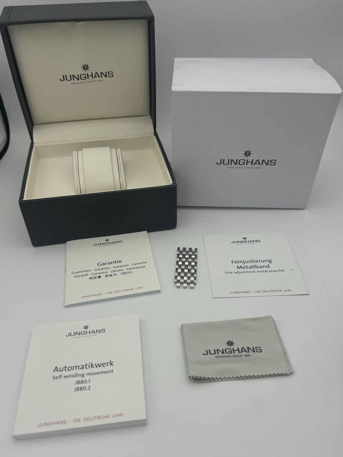 Junghans Meister S Chronoscope 45mm Green Dial Watch 27/4023.45 *FULL SET!*