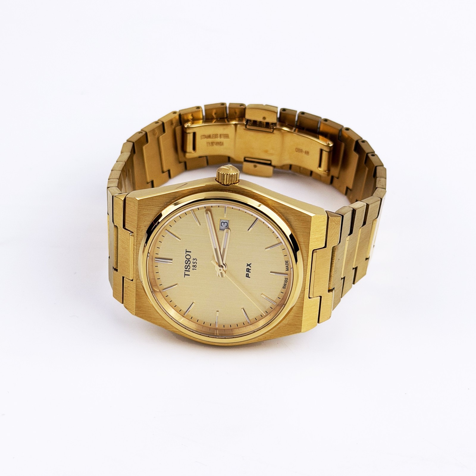 Tissot PRX/316L Men Classic 40mm Champagne/Gold Quartz Watch T137.410.33.021.00