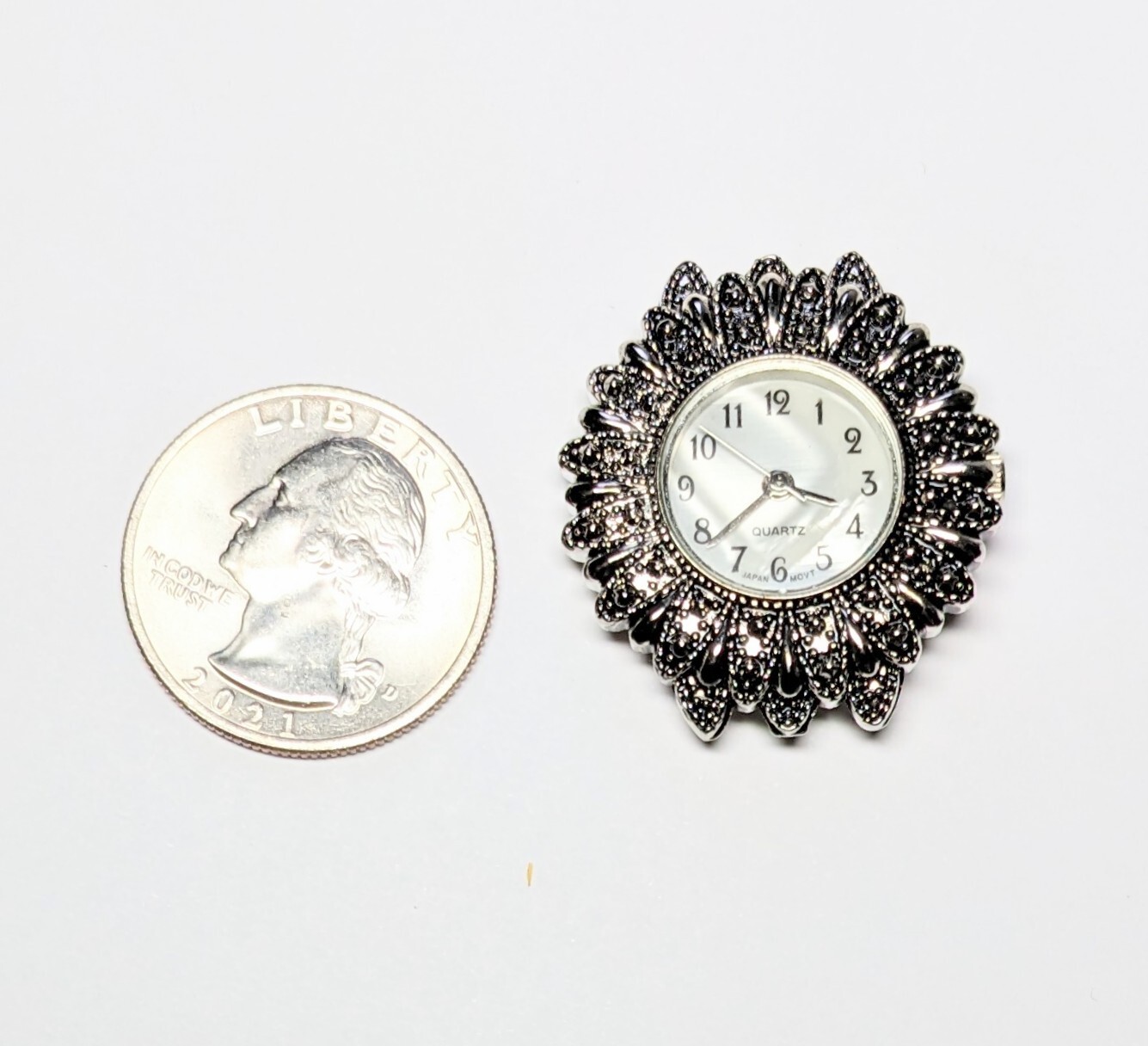 Watch Face for Beading lot of 10 pcs Marcasite watch face Black and Gold