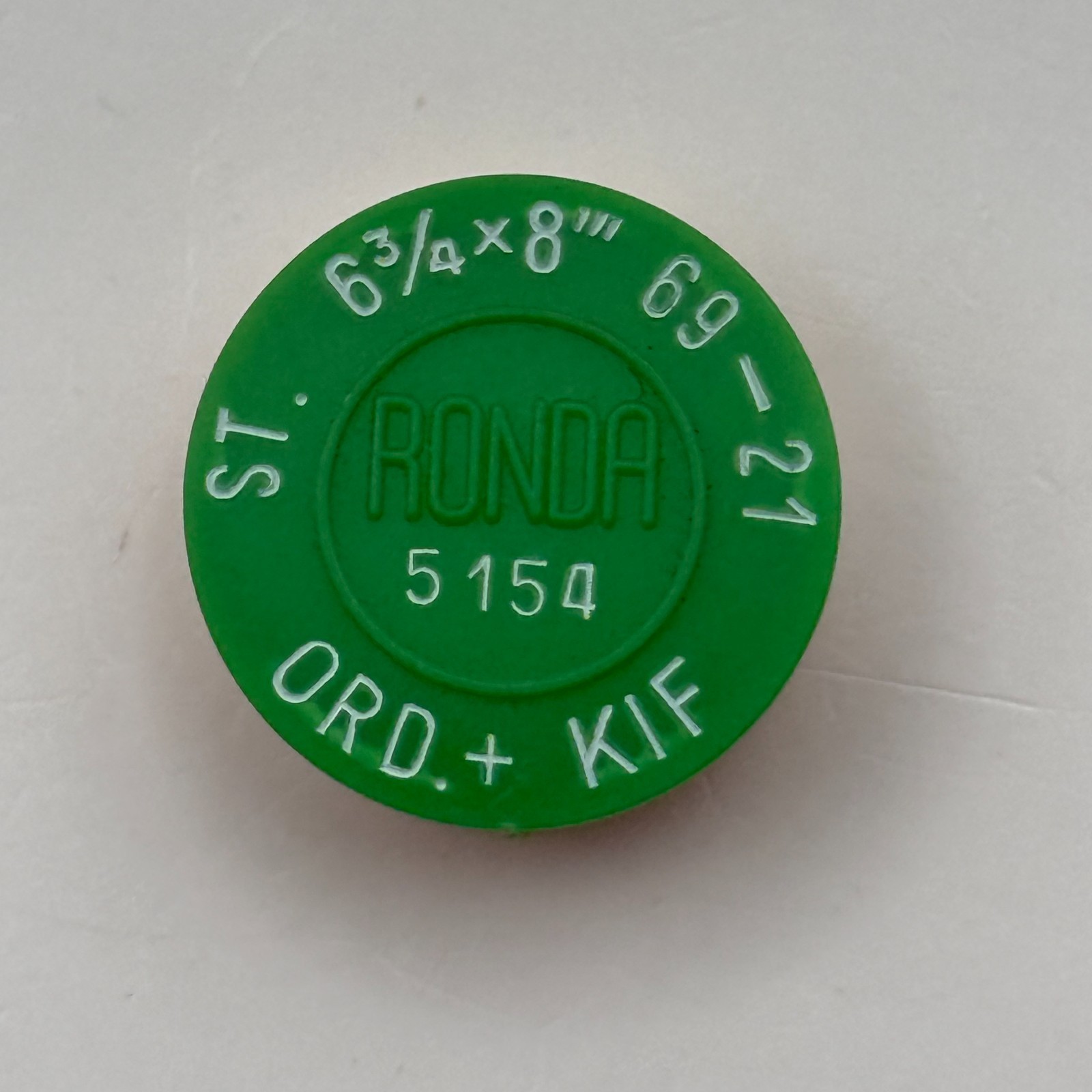 ST 69-21 Balance Wheel Complete And Spring 6¾x8’’’ 5154 Watch Movement Parts NOS