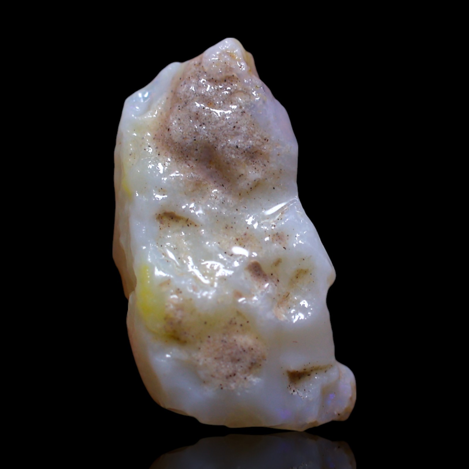 7.00 Cts Natural Australian Fire Opal Loose Ethical Rough Gemstone 19x9x7 mm