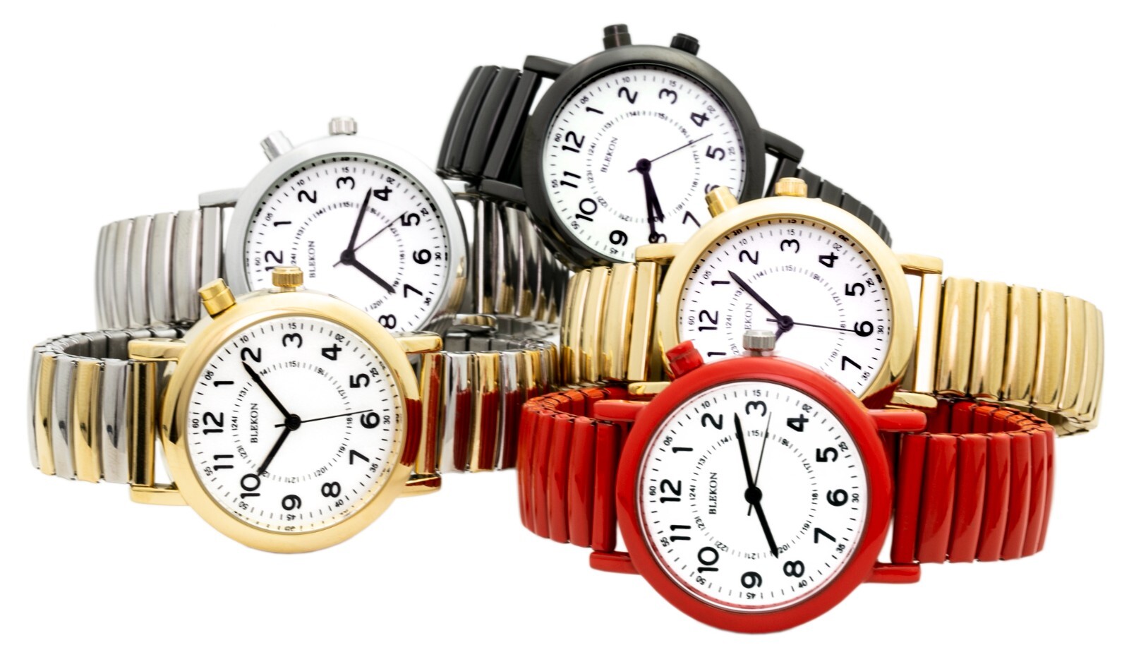 Blekon Original Light Up Dial Watch for Ladies – 33mm Case Stretch Band Watch