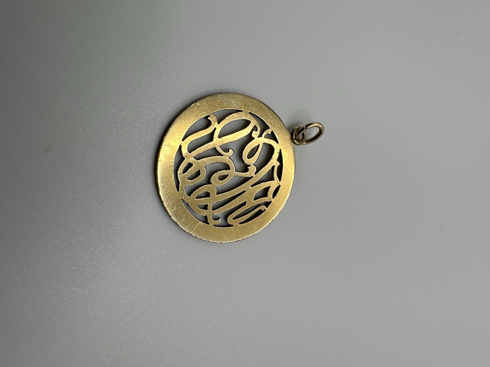 Vintage 12k GF ACP Necklace Pendant 3.6cm JB12