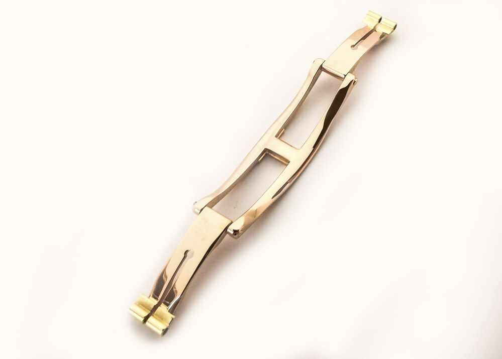 New Piaget Polo 18K Yellow Gold Deploy Fold Over Buckle For Ladies Piaget 22005