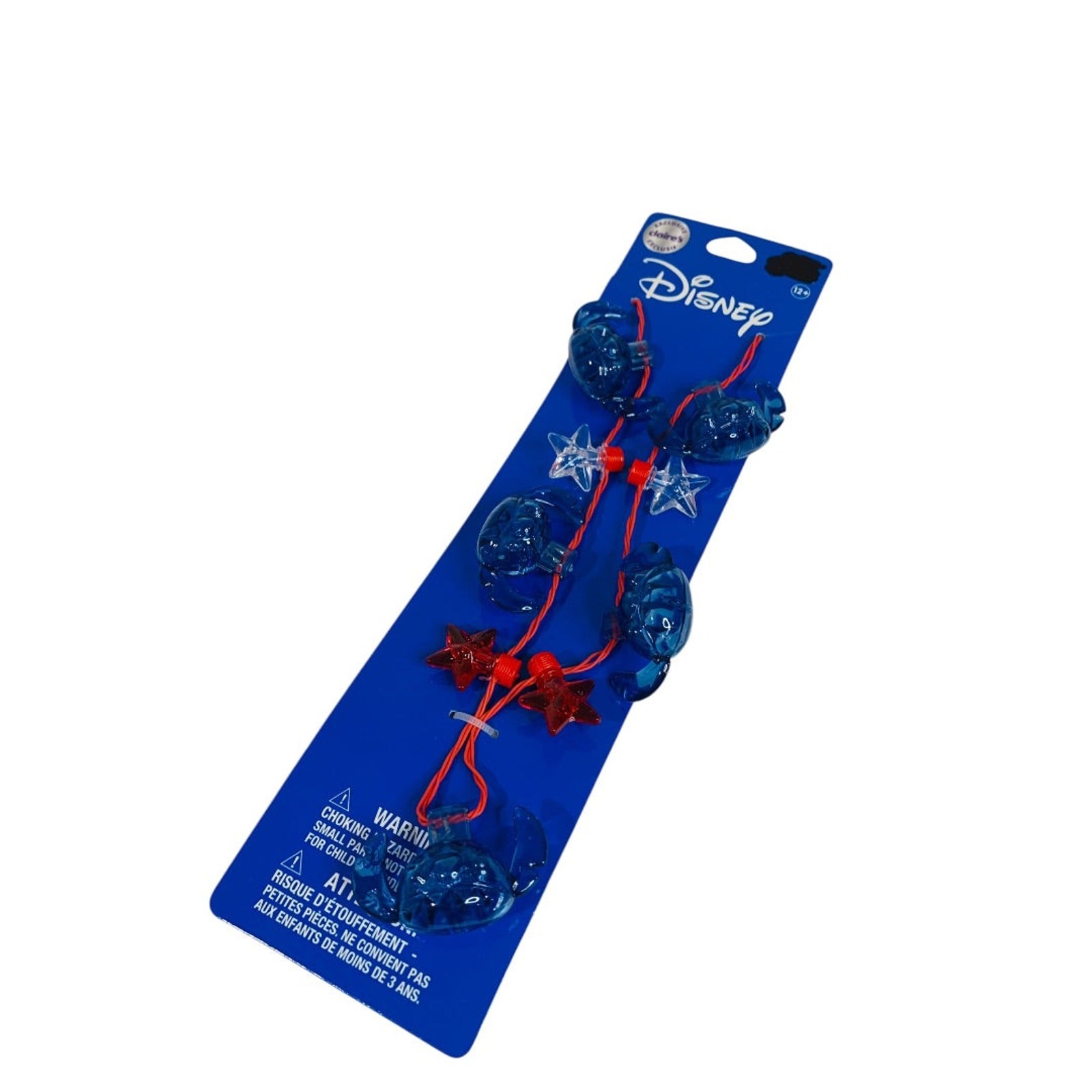 Disney Patriotic Stitch Light Up Necklace Ages 12+ Overhead Long