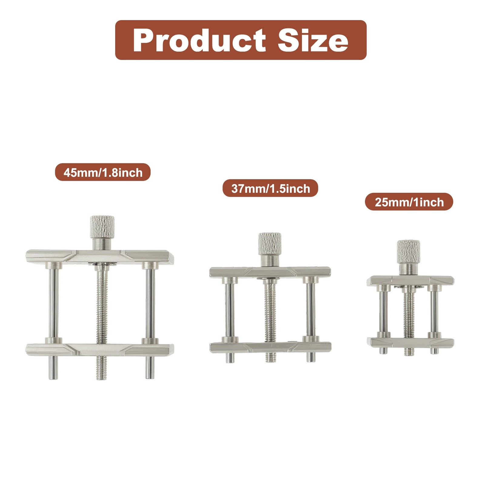 3pcs Watch Movement Holder Metal Reversible Movement Holder Watchmaker Repair…