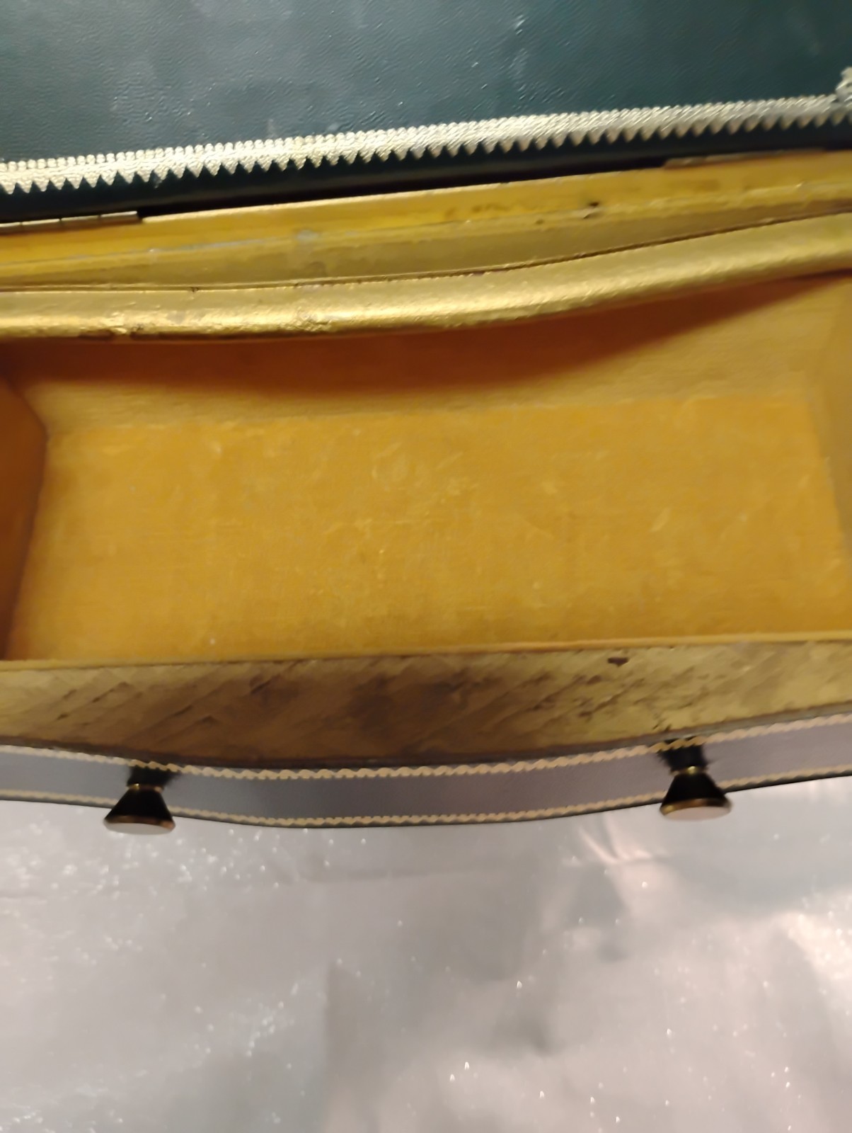 Black & Gold Wood Music box Storage, Fold Up Desk And 2 Z