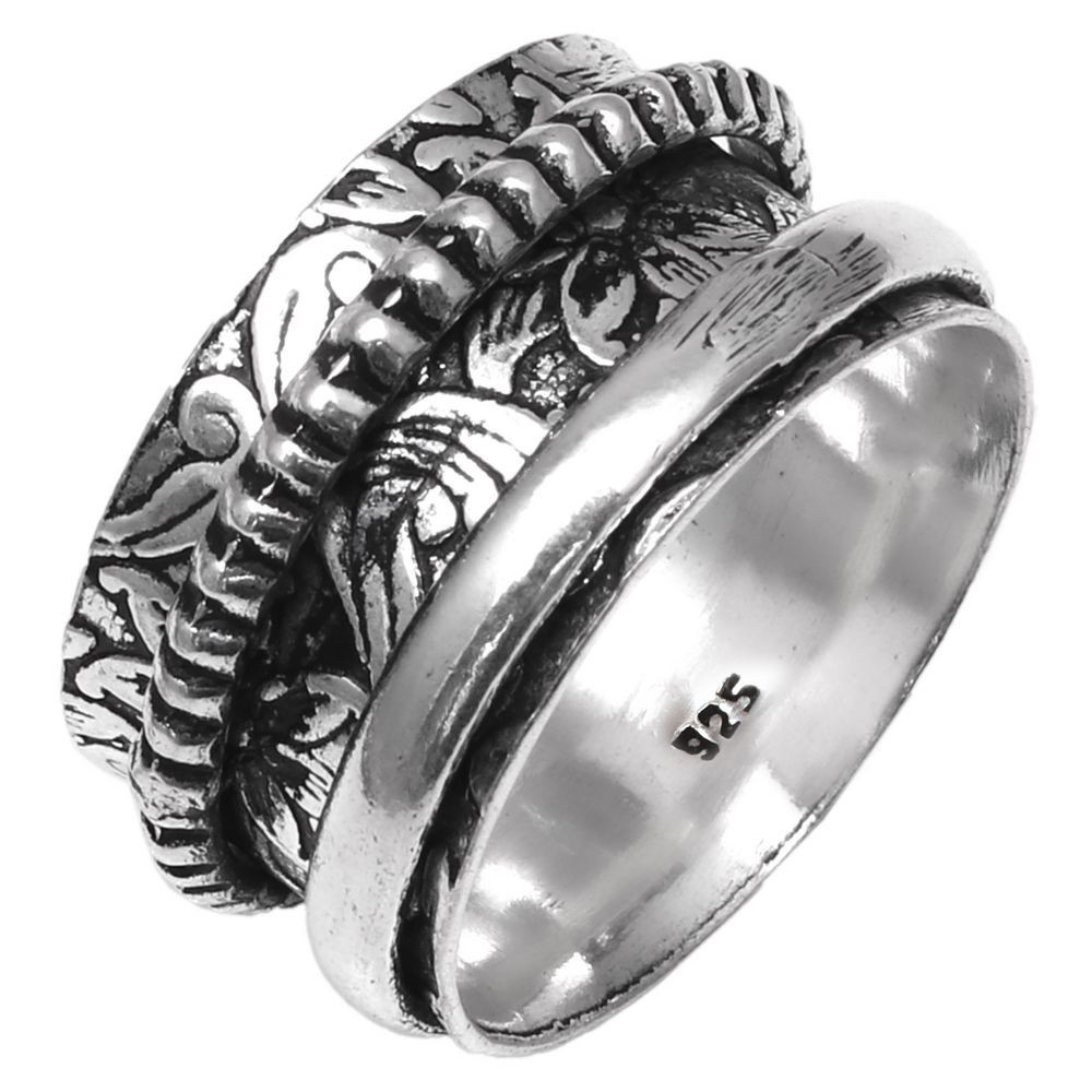Spinner Anxiety Handmade Silver Jewelry “8”