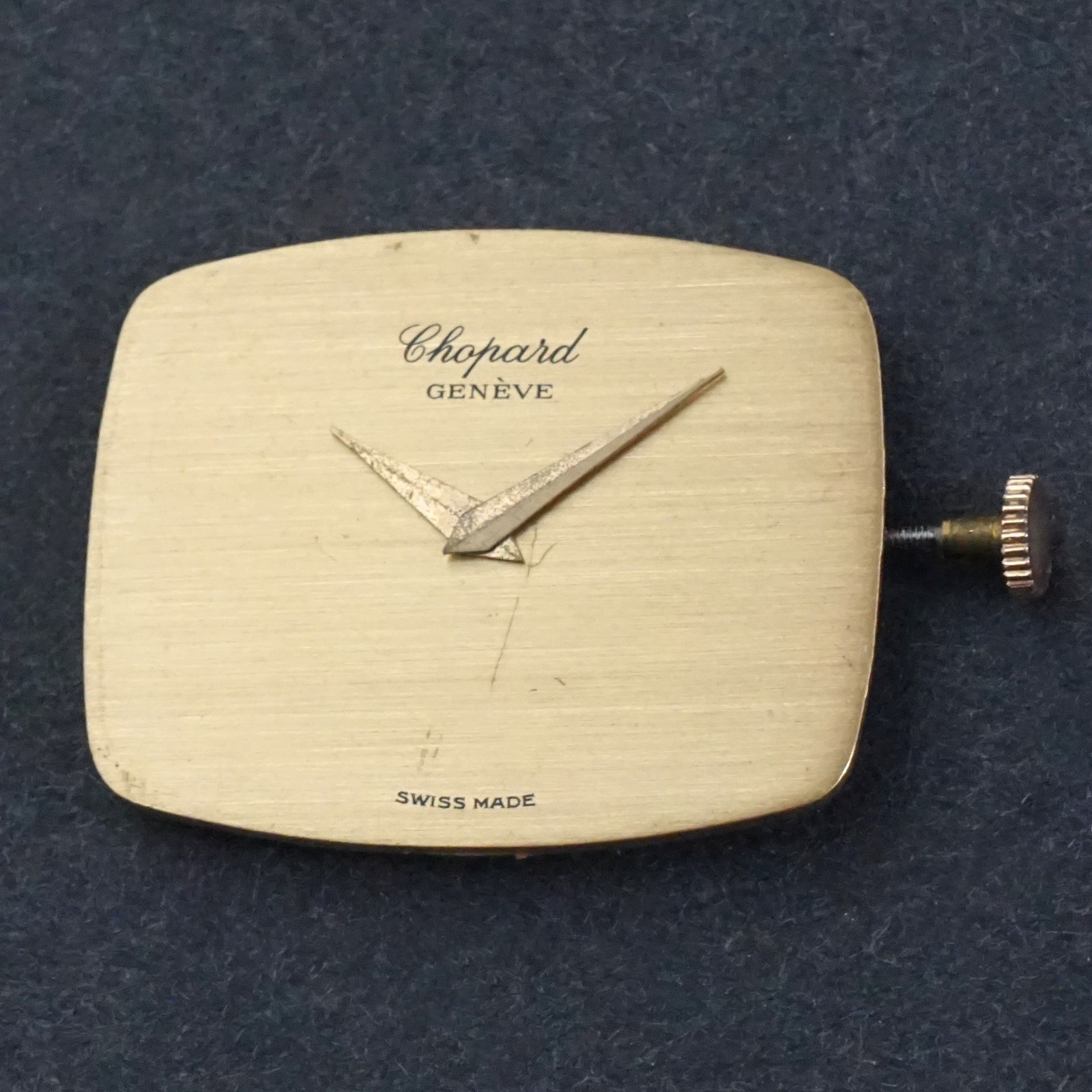 Stunning Chopard 18K Yellow Gold Man’s Mesh Bracelet Watch w/Orig Box, 114g MINT
