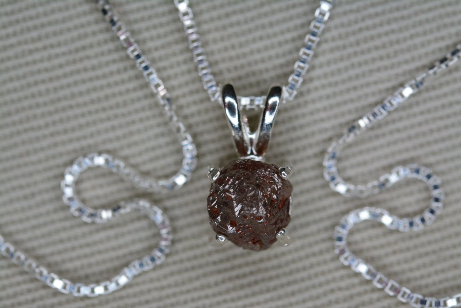Certified Raw Diamond Rough Necklace 1.19 Ct Pendant Real Natural Genuine RD105