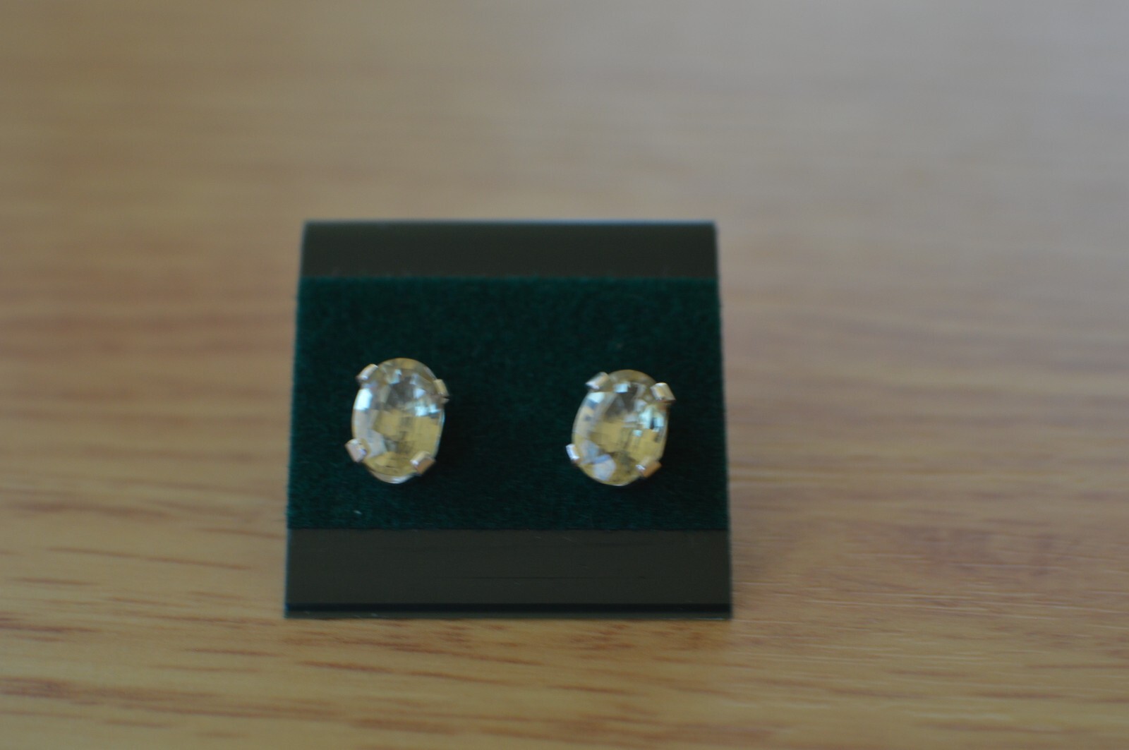 1.83ct Color Change Diaspore Solitaire Earrings ~ Fine Sterling Silver 7x5mm