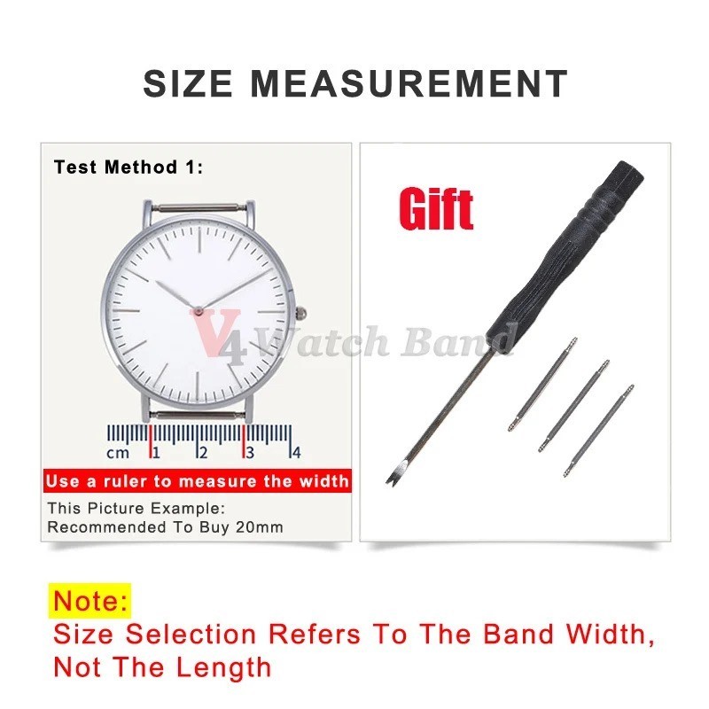 Correa de Nylon Acanalado 18/20/22mm para Reloj Militar Unisex – Pulsera Resiste