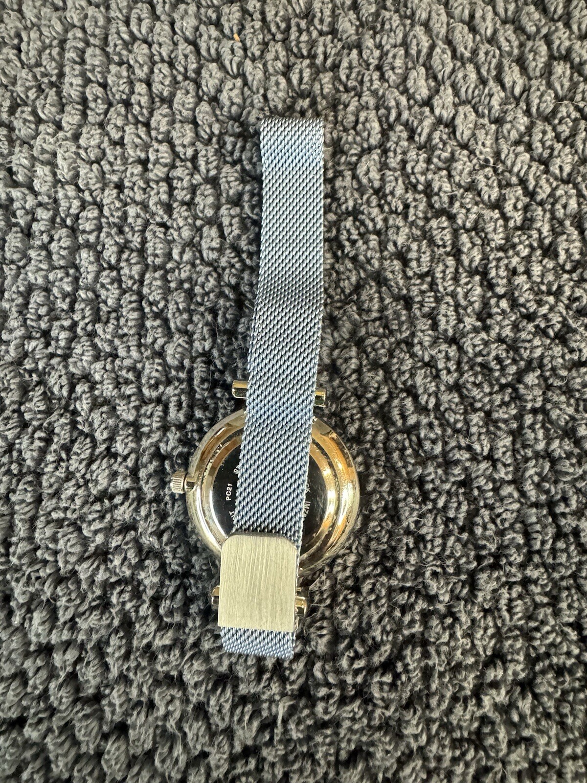 Isaac Mizrahi Live Womens watch IMZ855 Blue Mesh Band Silver Case and Dial