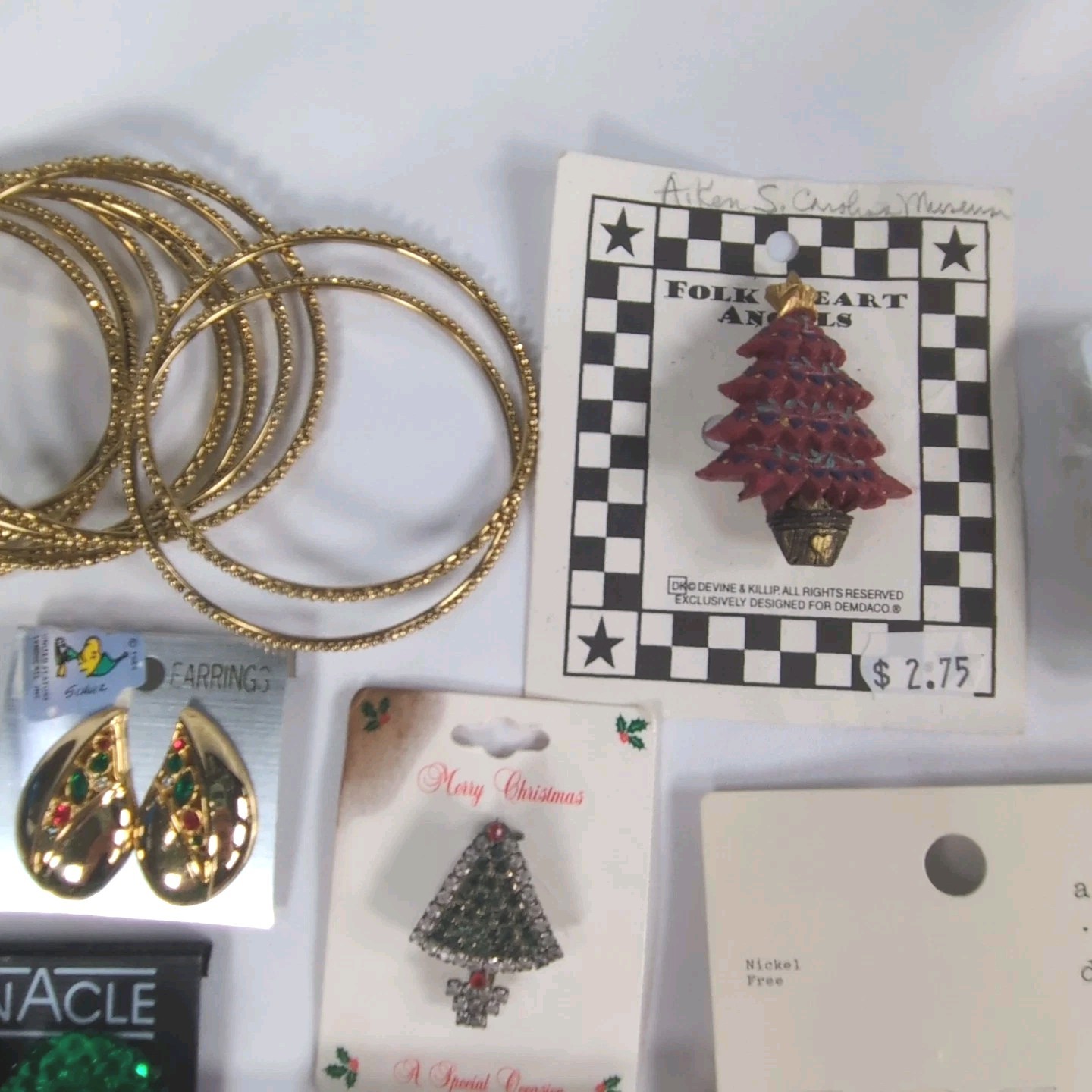 Lot Of 32 Vintage to Modern Christmas And Fun Costume Jewelry Collection
