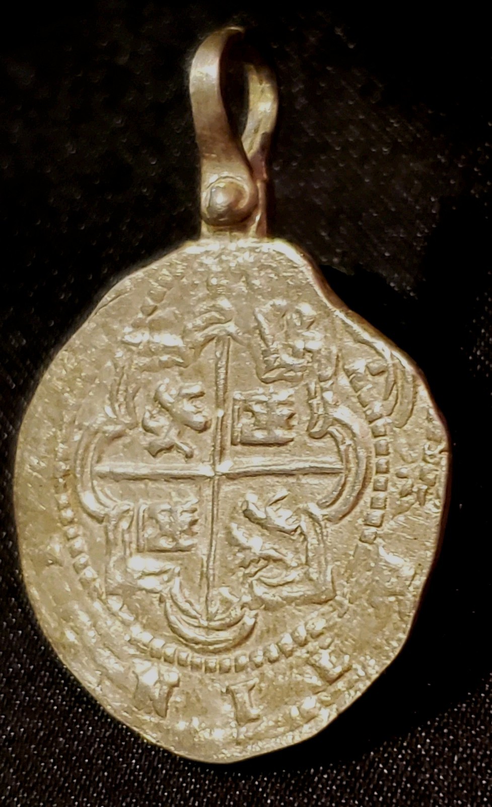 NUESTRA SENORA de ATOCHA Authentic Sunken Treasure Coin Pendant, Authenticated