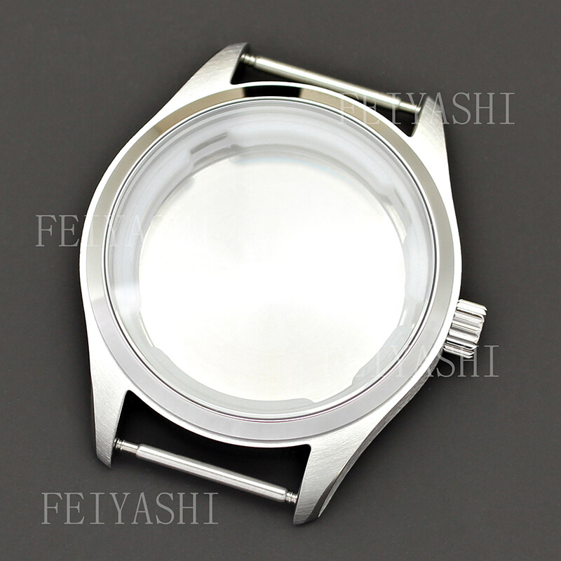 Brushed pilot watch case Stainless Steel For Japanese Seiko NH35 nh36 38 Aviator