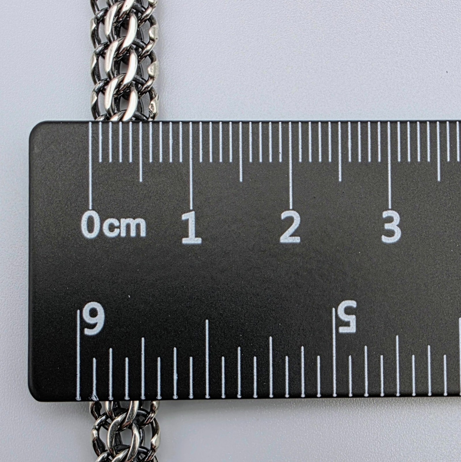 Men’s Solid Sterling Silver Python Weave Oxidized Handmade Chain Necklace 7.0mm