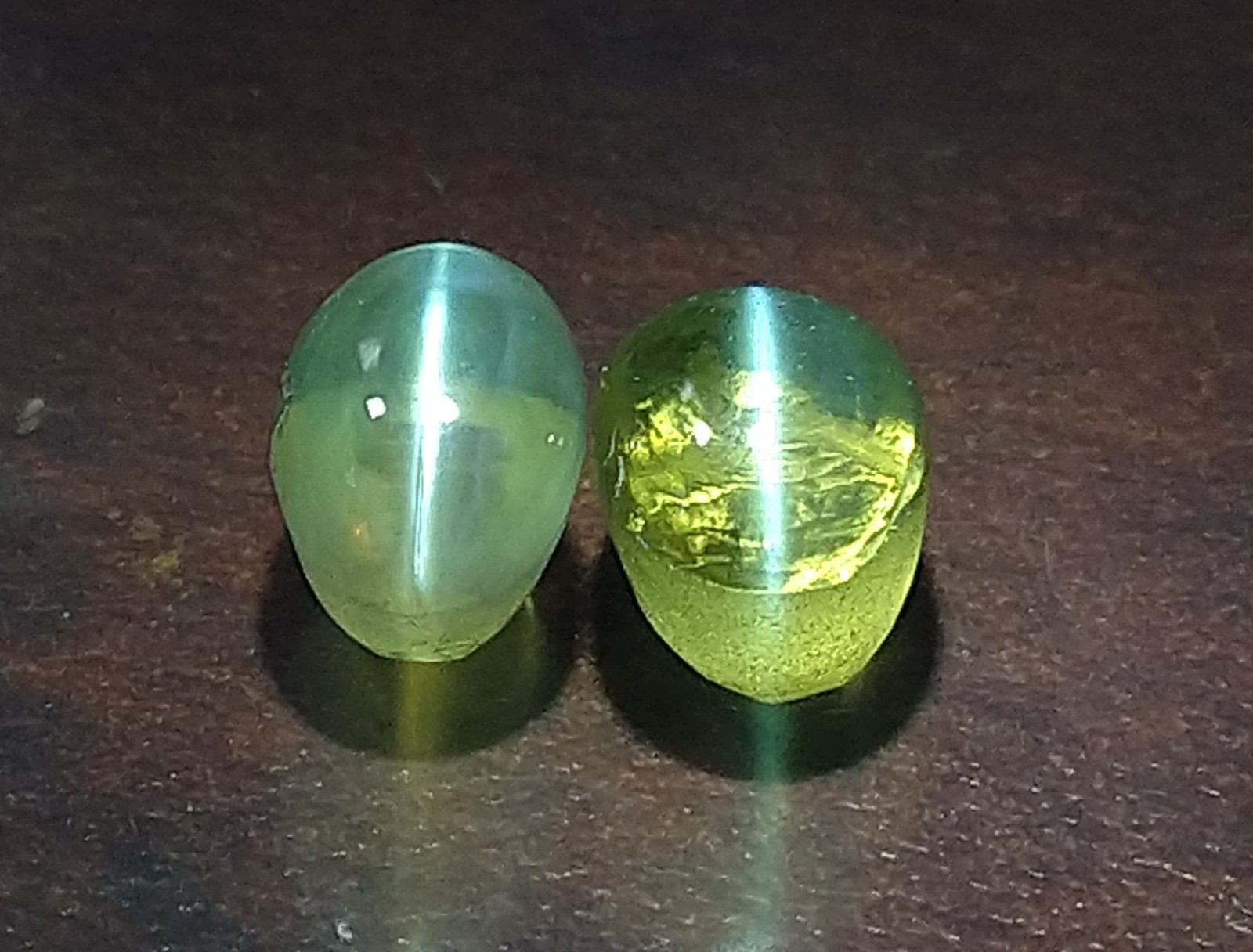 Natural Chrysoberyl Cat’s Eye 1.90ct – 2pcs – Sri-Lanka.