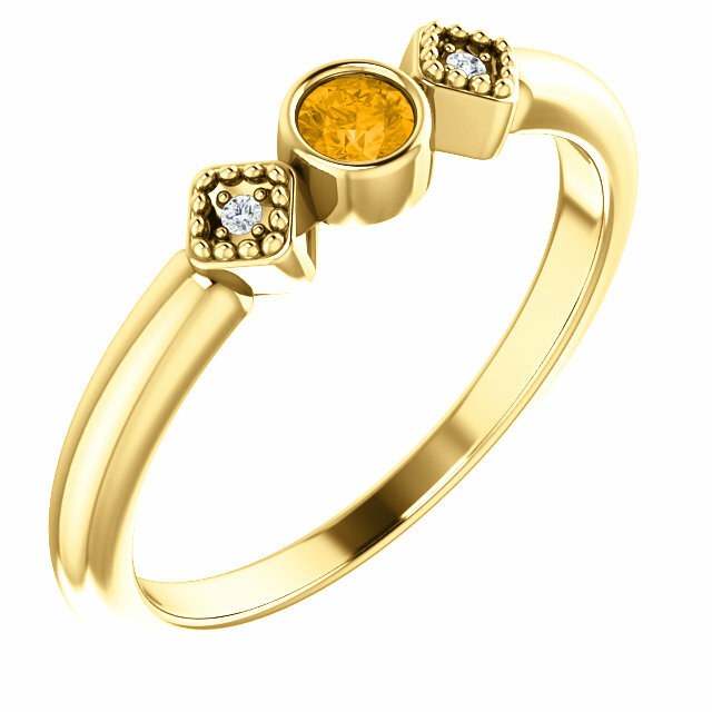 1 to 6 Stones Personalize Mothers Birthstones Rings 10K or 14K Solid Gold