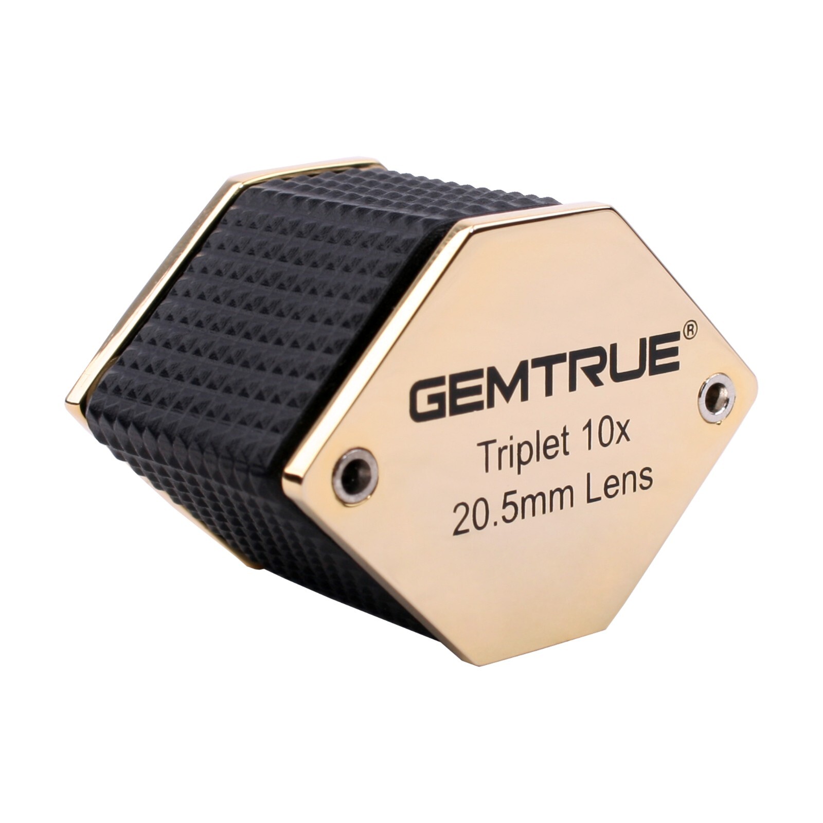 GemTrue Jewelry Loupe Diamond Loupe 20.5mm 10x Triplet Loupe with Rubber-grip