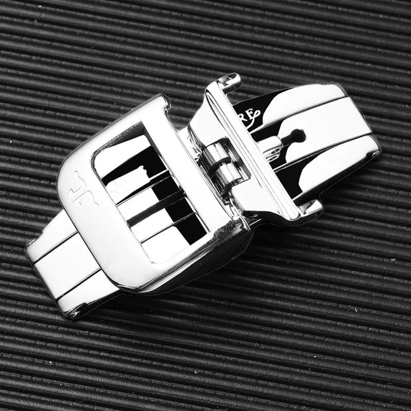 Jaeger LeCoultre Genuine 16 18mm Deployment Butterfly Watch Straps Clasp Buckle