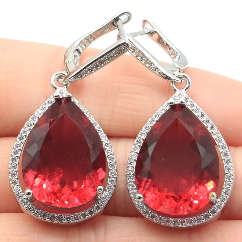 Buy 4 Get 1 Free 16g Kunzite Tourmaline Alexandrite Topaz CZ Silver Earrings