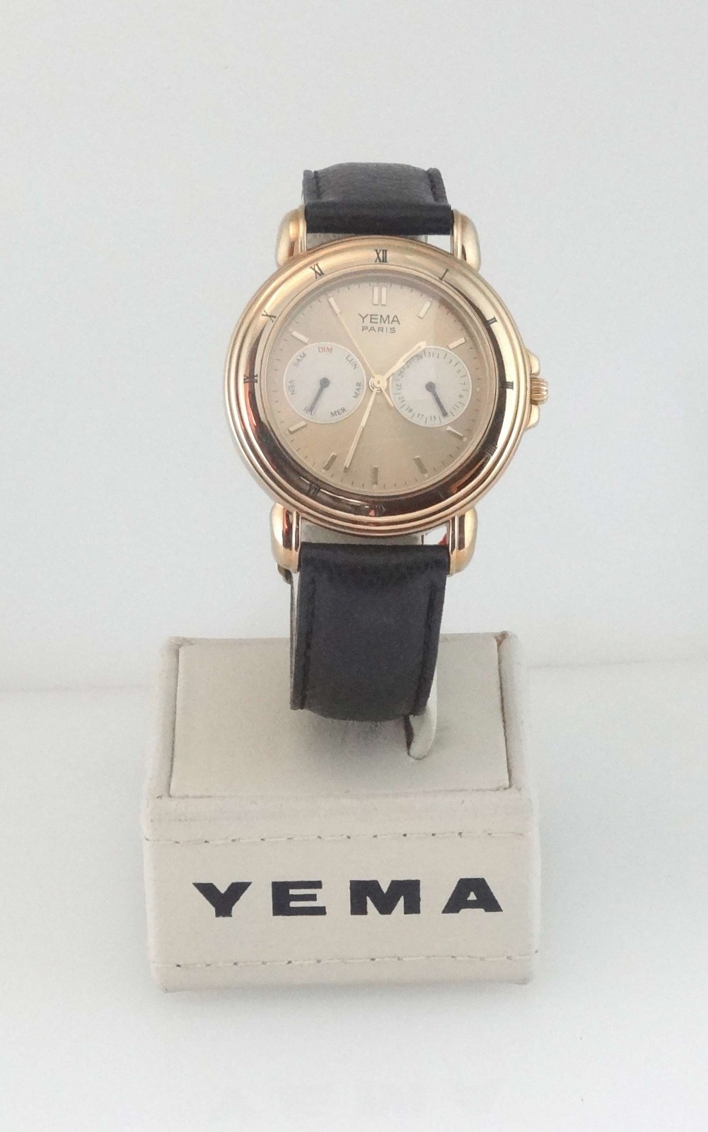 YEMA PARIS by Seiko N1ZW33 – DAY-DATE BY ZONE 5-HAND QUARTZ WATCH *NEW *RARE*