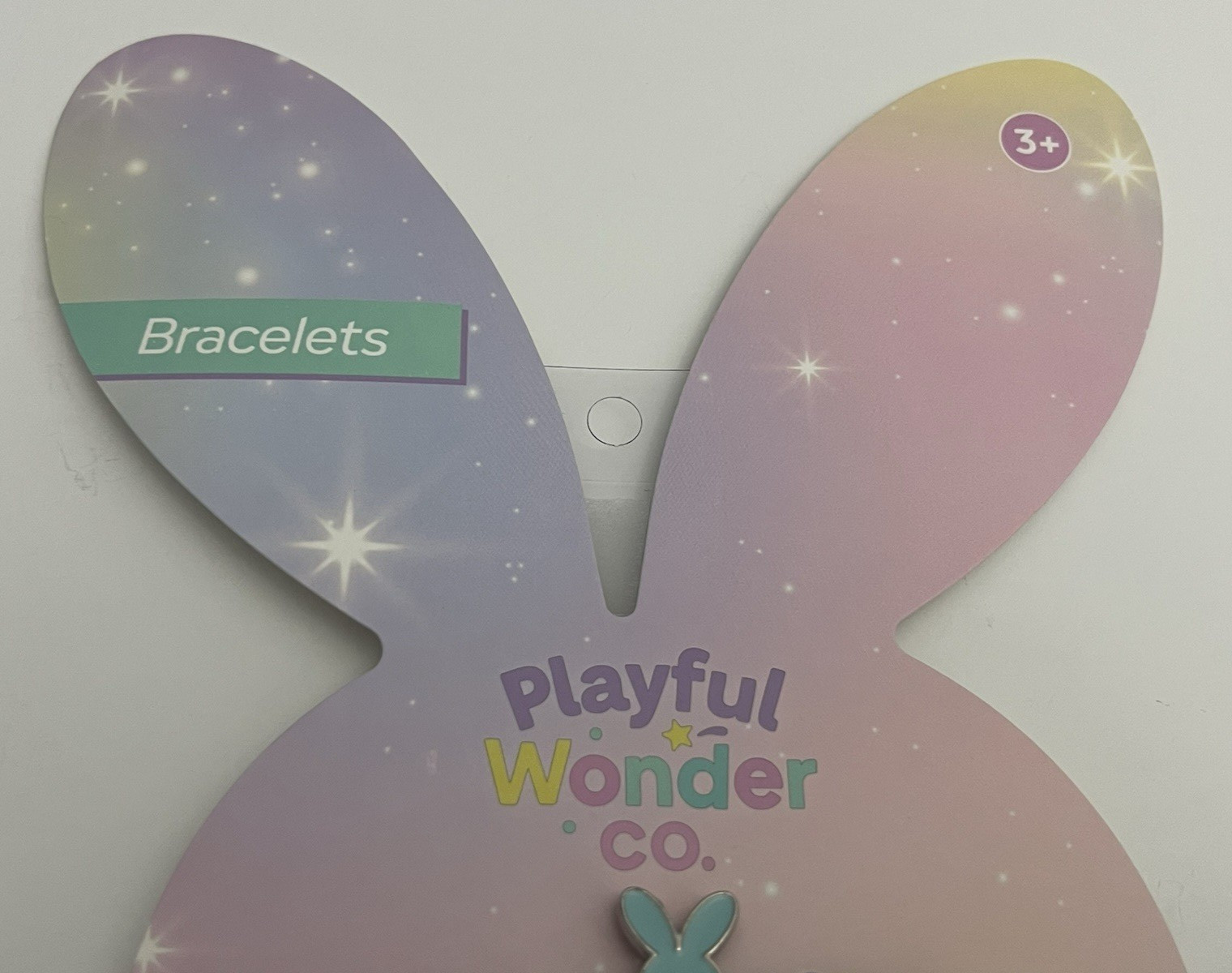 Playful Wonder Easter Bracelets Pink Blue Bunny BFF Stretch Bead Holiday Jewelry