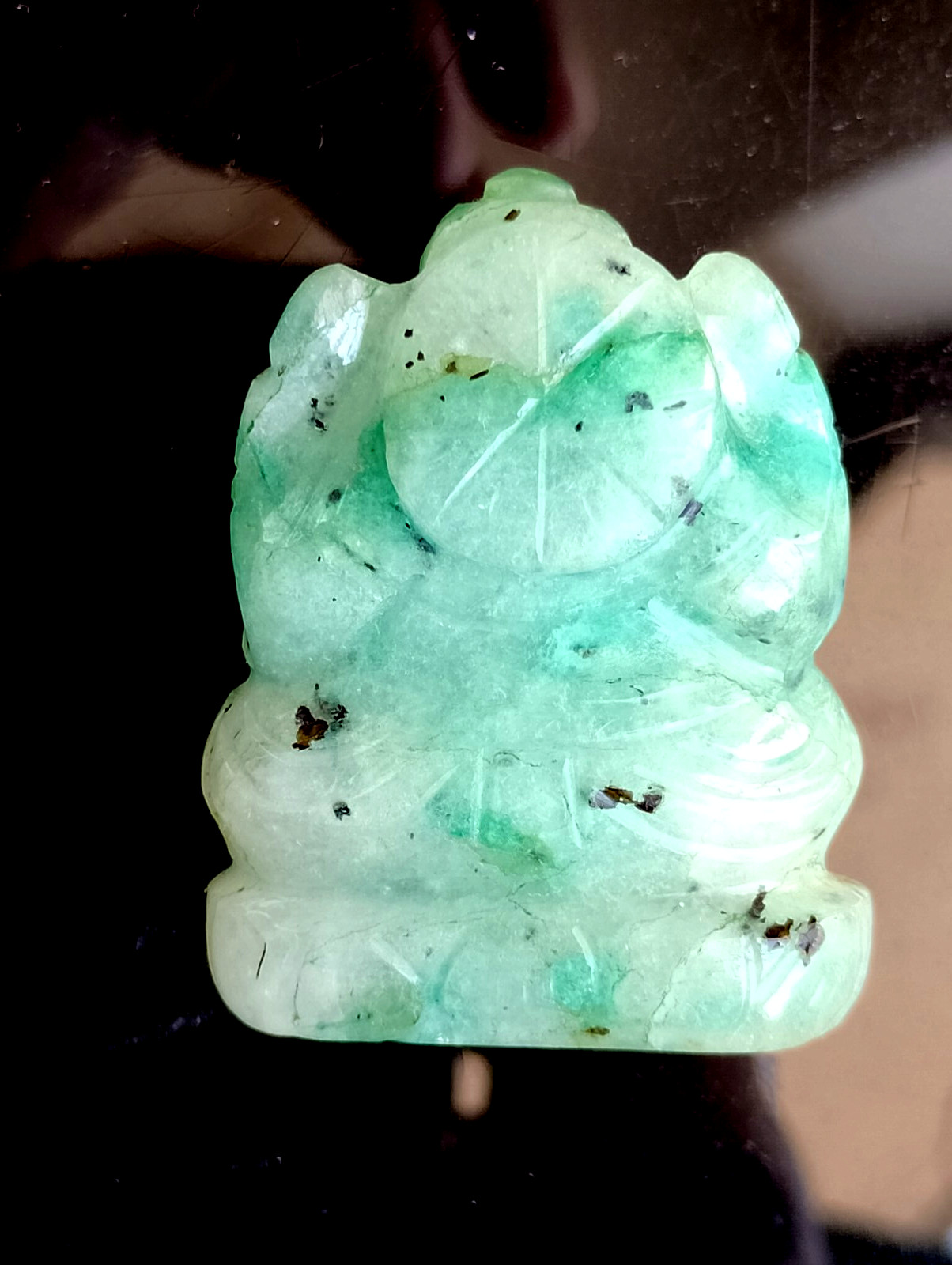 302.75 Ct Emerald Green Ganesh