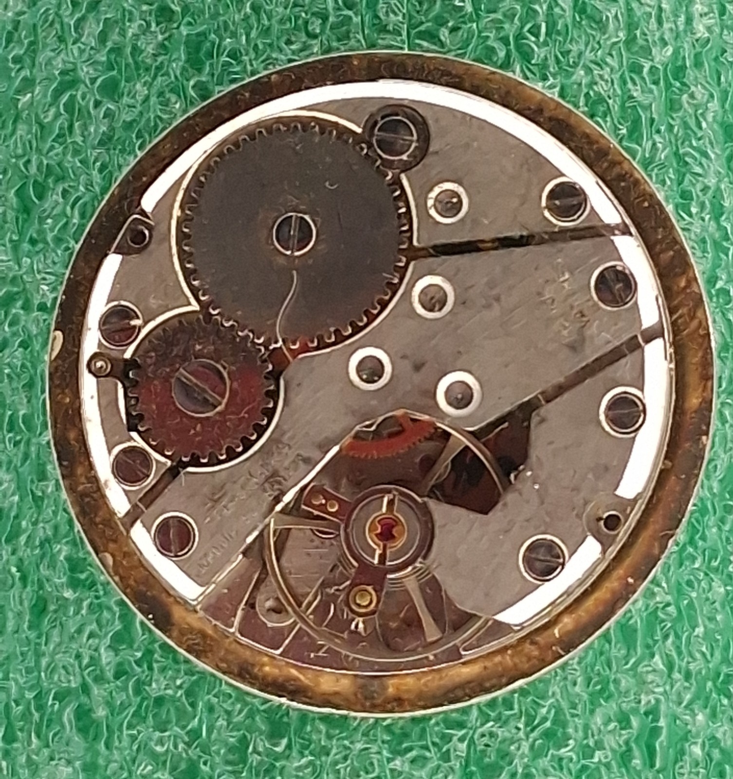 Mens Helbros 7J Movement Manuel Wind Up Vintage Watch Parts