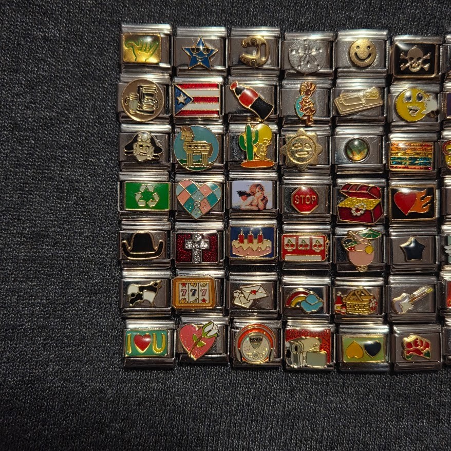 You Pick – Retro Y2K 2000s Italian Charm Link Random Mixed Themes Cute Symbols