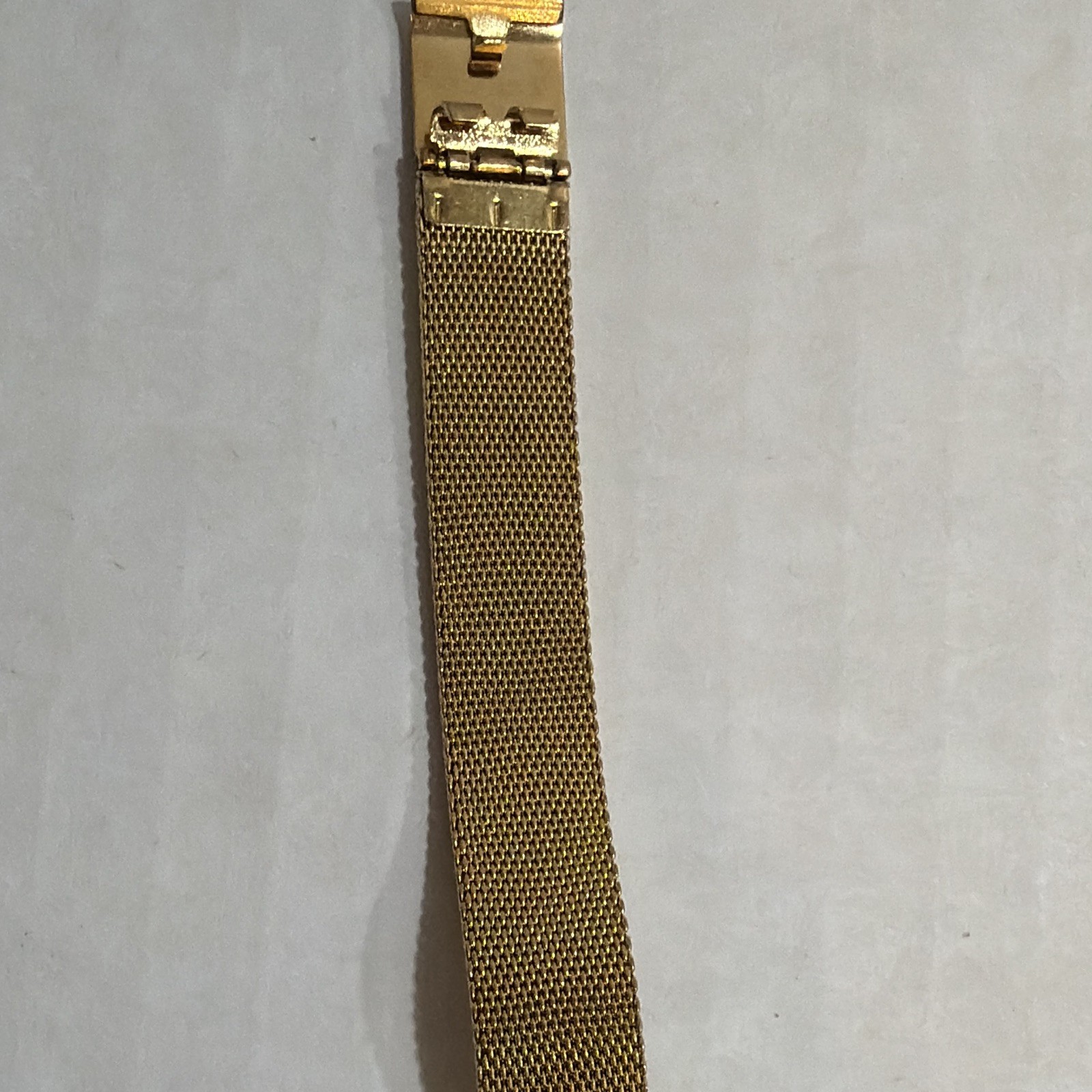 Skagen Women’s Gold Dial Quartz Watch Gold Mesh Band Diamond Markers 30m